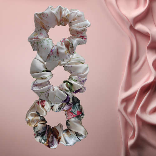 Bella rose scrunchies