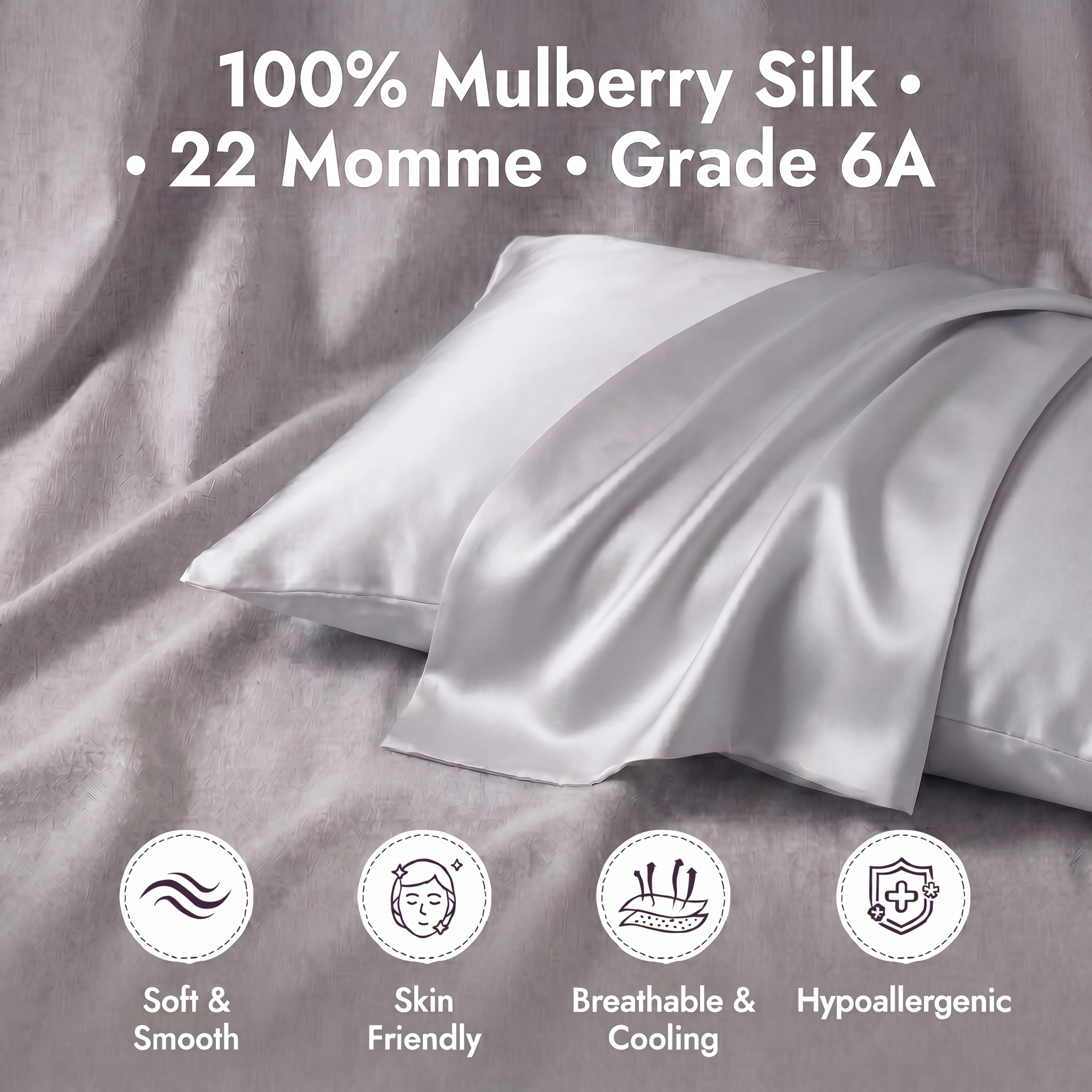 Premium Mulberry Silk Pillowcase