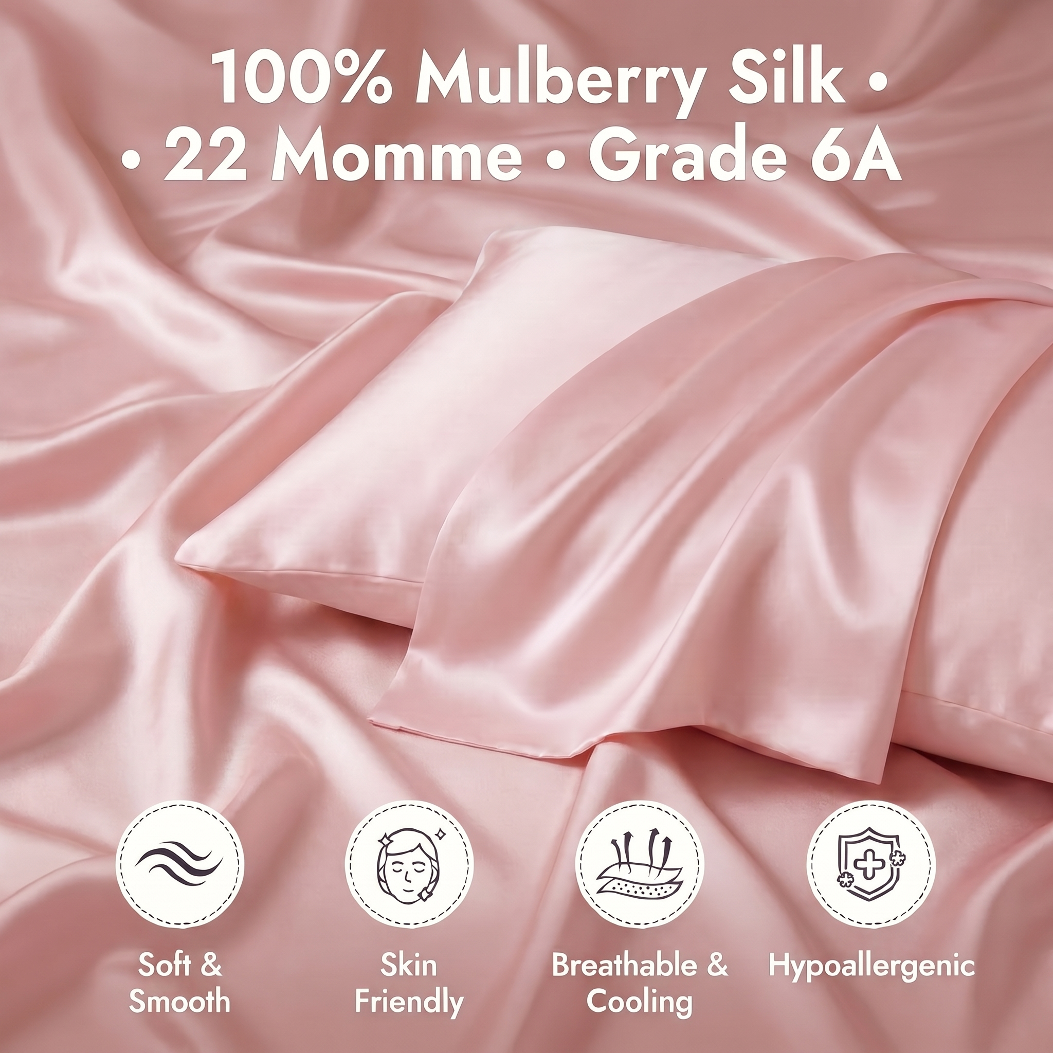 Premium Mulberry Silk Pillowcase