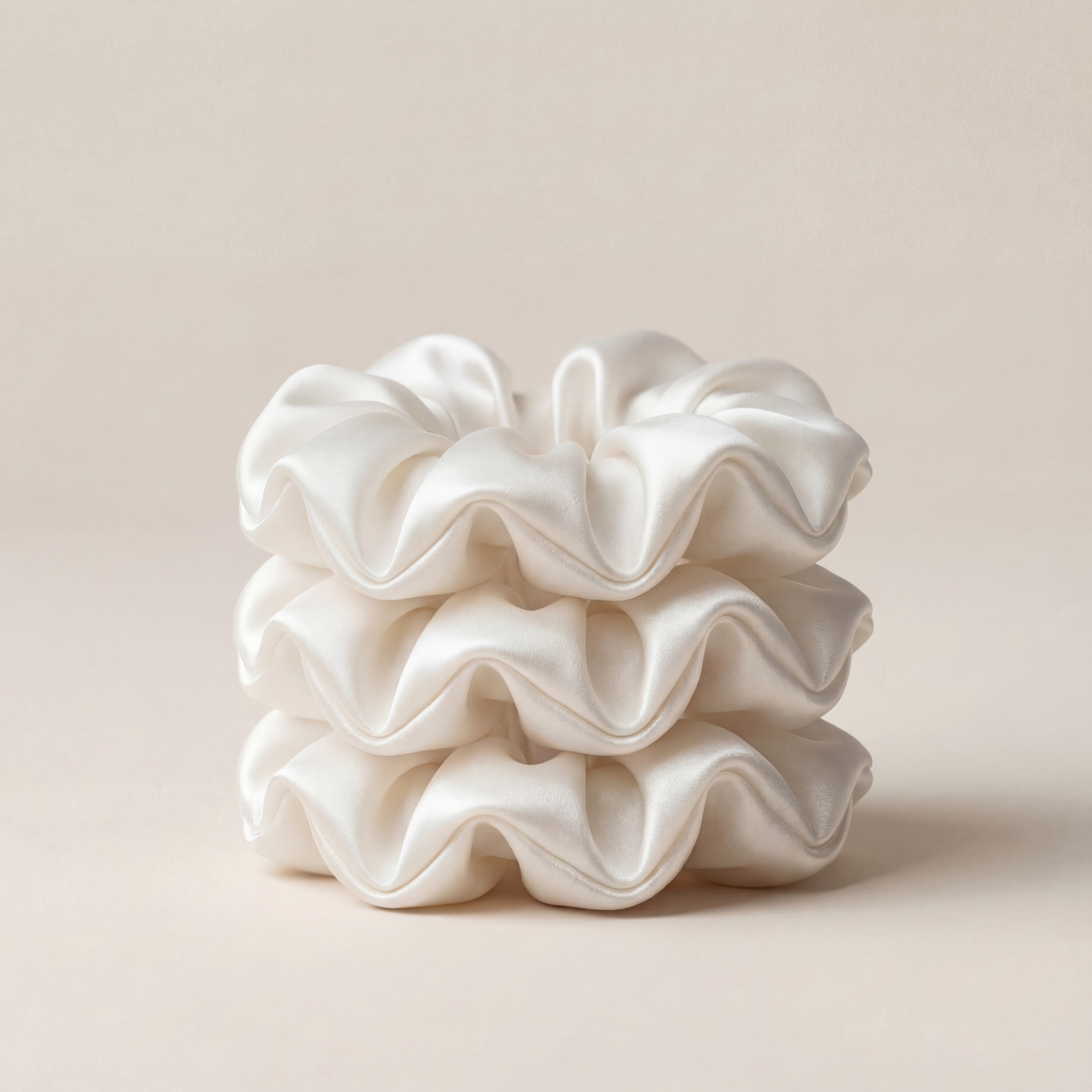 Mulberry Silk Scrunchies — Large