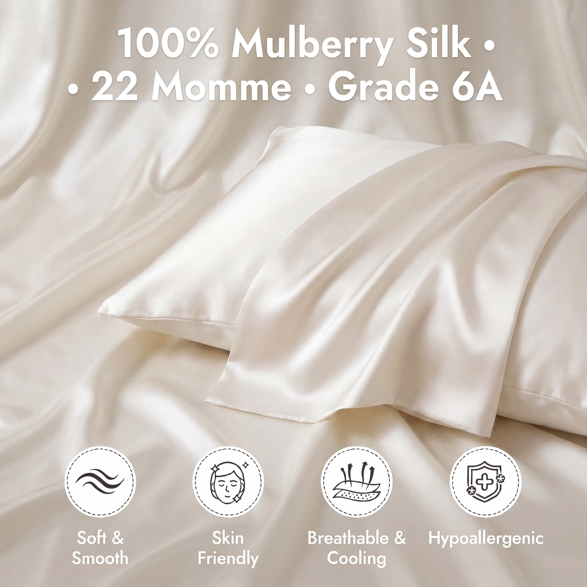 Premium Mulberry Silk Pillowcase